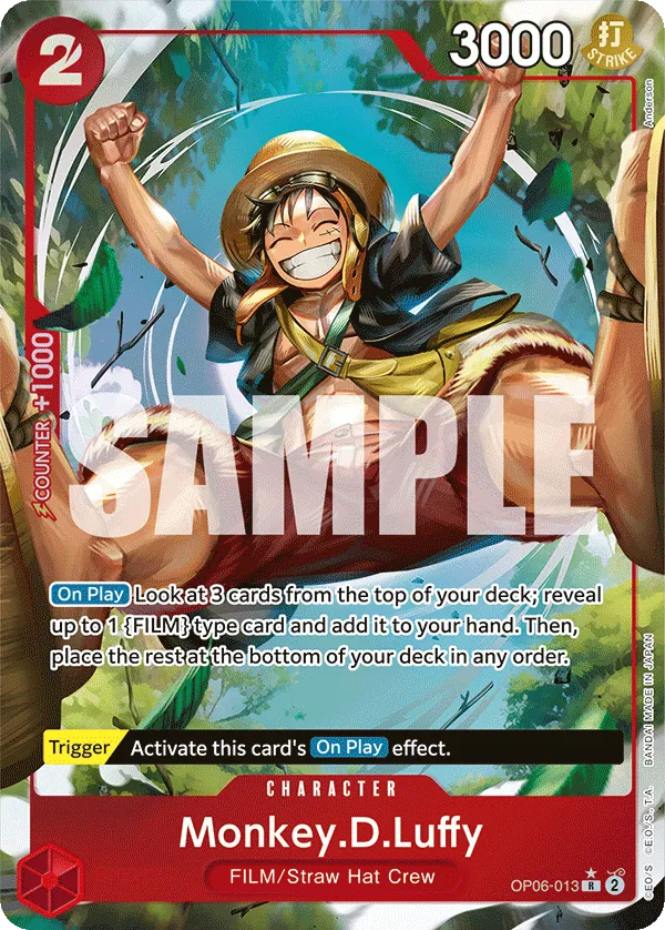 Monkey.D.Luffy (OP06-013) OP06 Alternate Art (AA)
