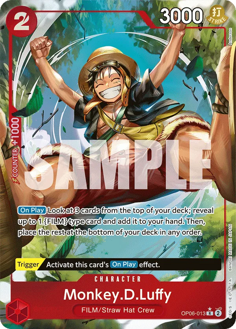 Monkey.D.Luffy (OP06-013) OP06 Alternate Art (AA)
