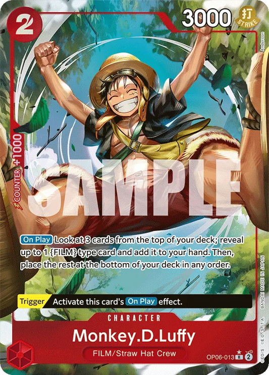Monkey.D.Luffy (OP06-013) OP06 Alternate Art (AA)