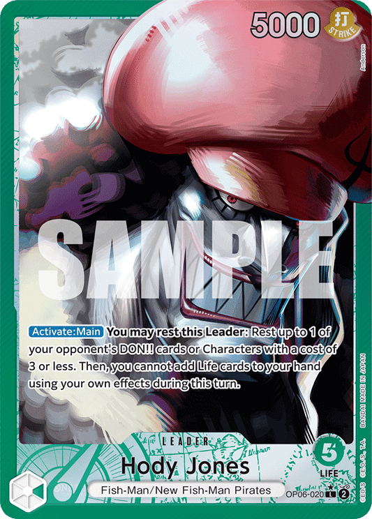 Hody Jones (OP06-020) OP06 Leader Alt Art (AA)