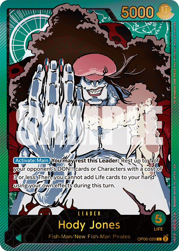 Hody Jones (OP06-020) EB02 Leader Alt Art (AA)