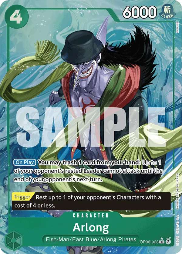 Arlong (OP06-023) PRB01 Alternate Art (AA)