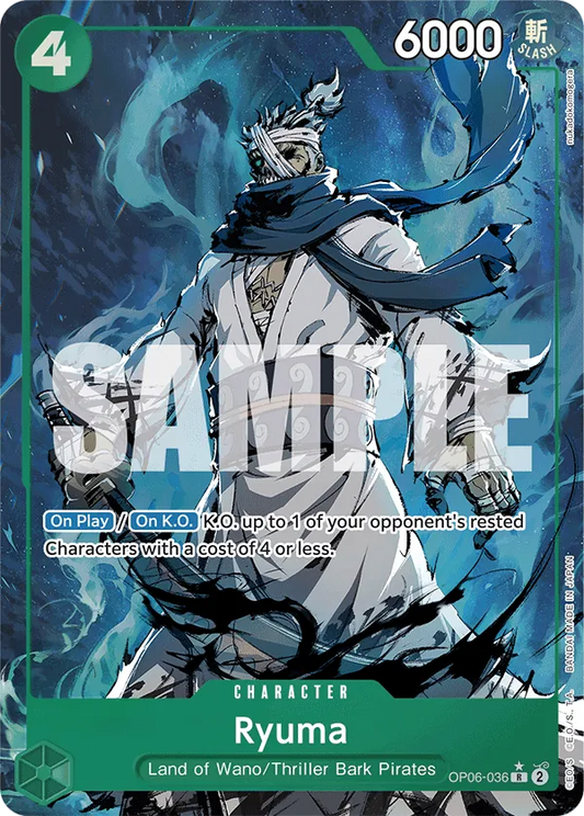 Ryuma (OP06-036) PRB01 Alternate Art (AA)