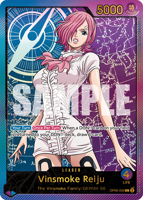 Vinsmoke Reiju (OP06-042) EB02 Leader Alt Art (AA)