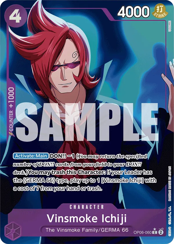 Vinsmoke Ichiji (OP06-060) PRB01 Alternate Art (AA)