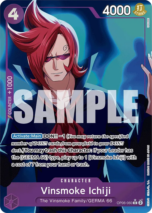 Vinsmoke Ichiji (OP06-060) PRB01 Alternate Art (AA)