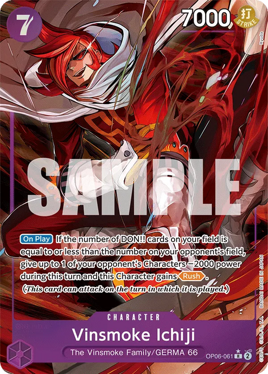 Vinsmoke Ichiji (OP06-061) OP06 Alternate Art (AA)