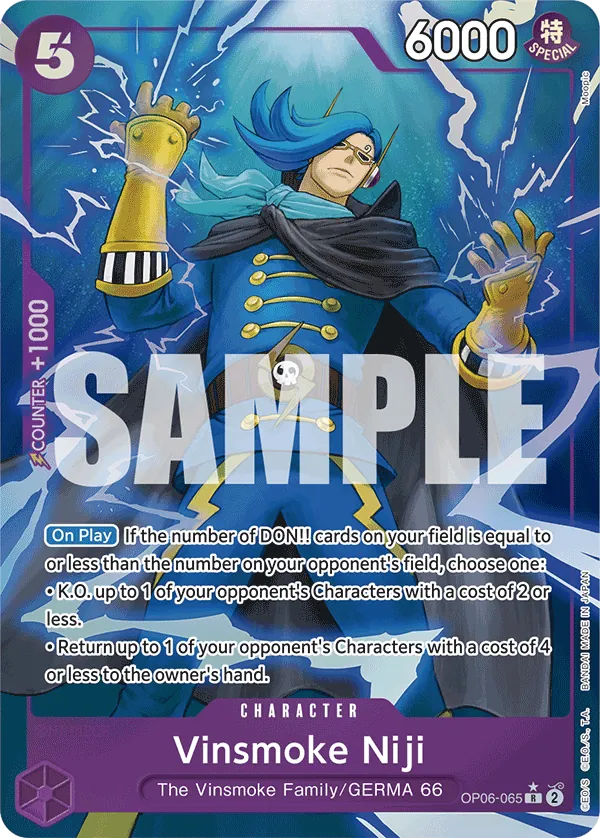 Vinsmoke Niji (OP06-065) PRB01 Alternate Art (AA)
