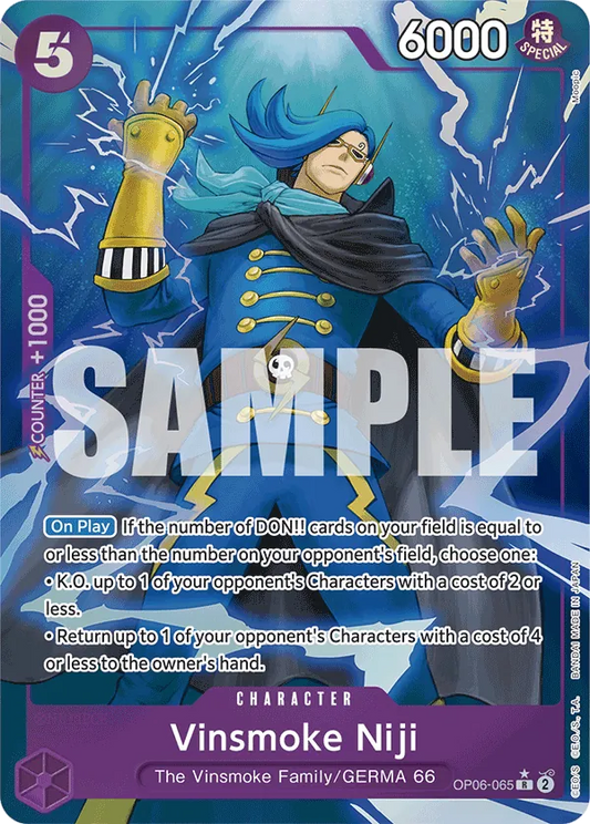 Vinsmoke Niji (OP06-065) PRB01 Alternate Art (AA)
