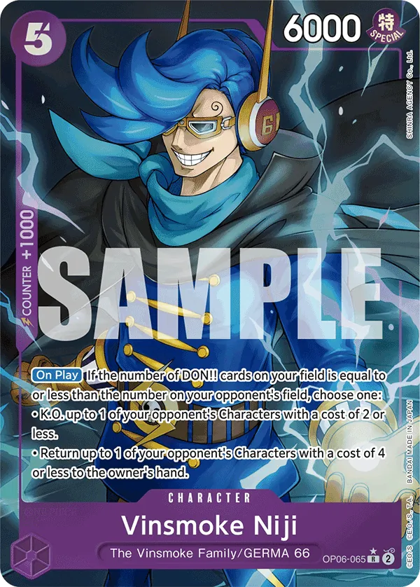 Vinsmoke Niji (OP06-065) PRB01 Alternate Art (AA)