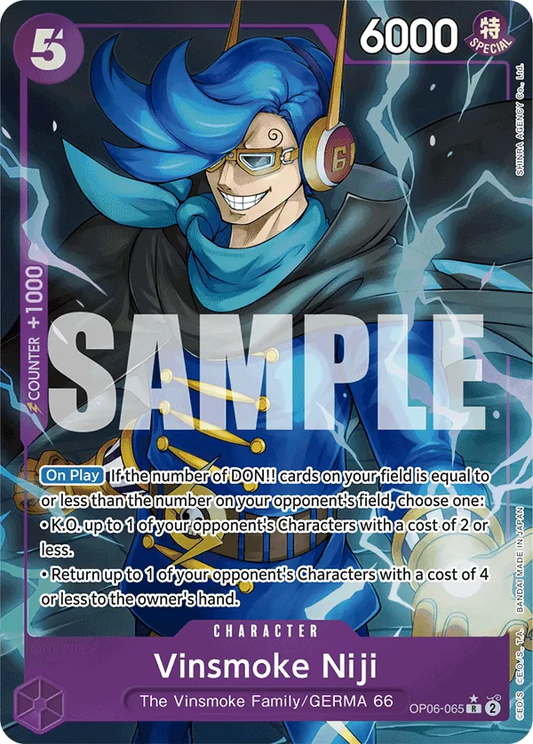 Vinsmoke Niji (OP06-065) PRB01 Alternate Art (AA)