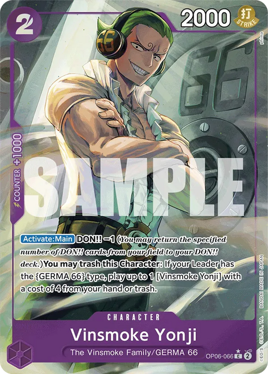 Vinsmoke Yonji (OP06-066) PRB01 Alternate Art (AA)