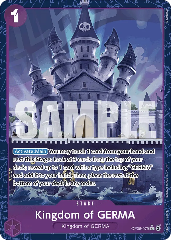 Kingdom of GERMA (OP06-079) PRB01 Alternate Art (AA)