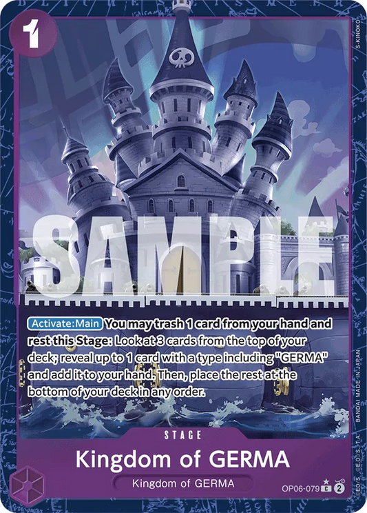 Kingdom of GERMA (OP06-079) PRB01 Alternate Art (AA)