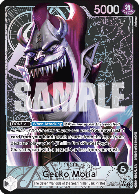 Gecko Moria (OP06-080) OP06 Leader Alt Art (AA)