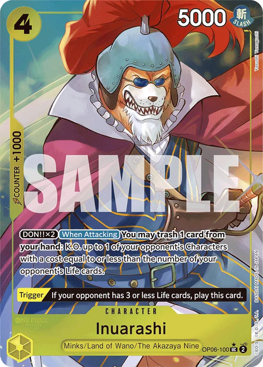 Inuarashi (OP06-100) PRB01 Alternate Art (AA)