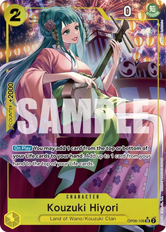 Kouzuki Hiyori (OP06-106) OP06 Alternate Art (AA)