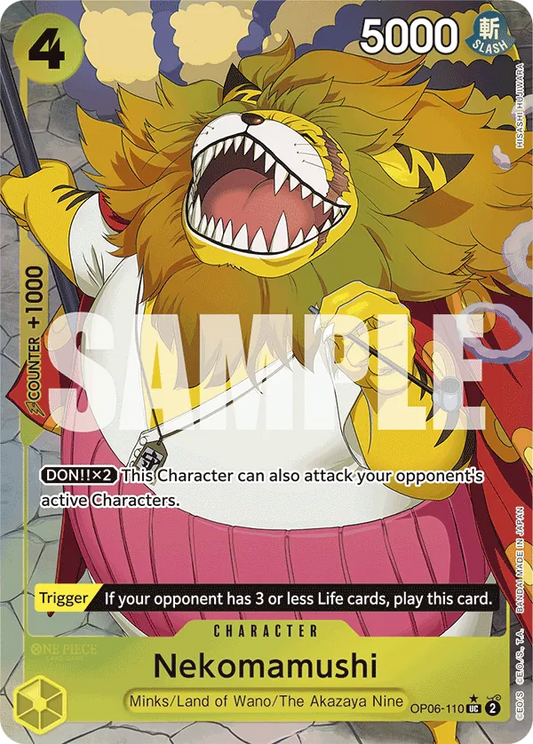 Nekomamushi (OP06-110) PRB01 Alternate Art (AA)