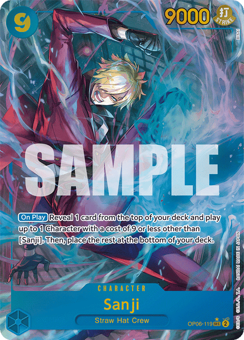 Sanji (OP06-119) OP06 Secret Rare (SEC) Alt Art (AA)
