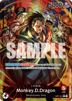 Monkey D. Dragon (OP07-001) OP07 Leader Alt Art (AA)