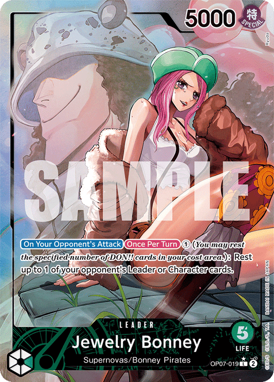 Jewelry Bonney (OP07-019) OP07 Leader Alt Art (AA)
