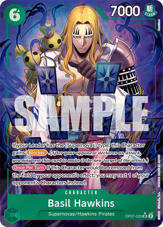 Basil Hawkins (OP07-029) OP07 Alternate Art (AA)