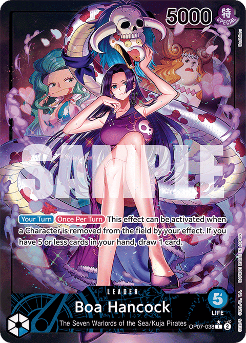 Boa Hancock (OP07-038) OP07 Leader Alt Art (AA)