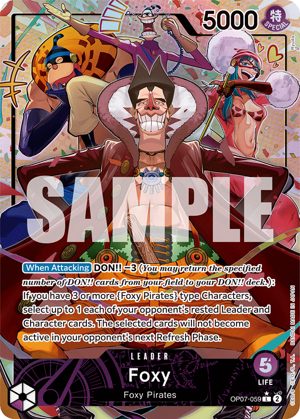 Foxy (OP07-059) OP07 Leader Alt Art (AA)