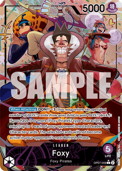 Foxy (OP07-059) OP07 Leader Alt Art (AA)