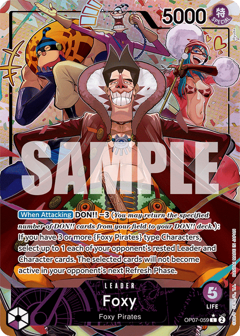 Foxy (OP07-059) OP07 Leader Alt Art (AA)