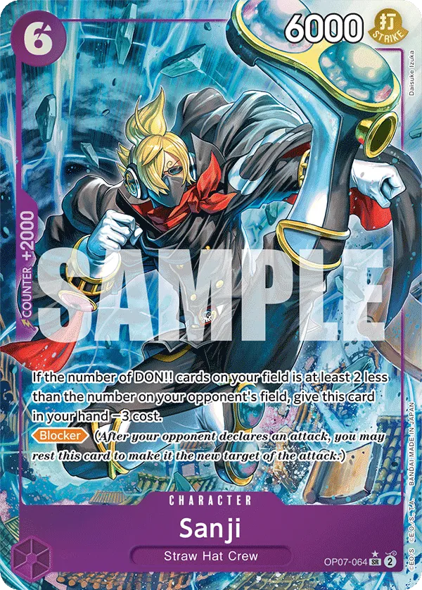 Sanji (OP07-064) OP07 Alternate Art (AA)