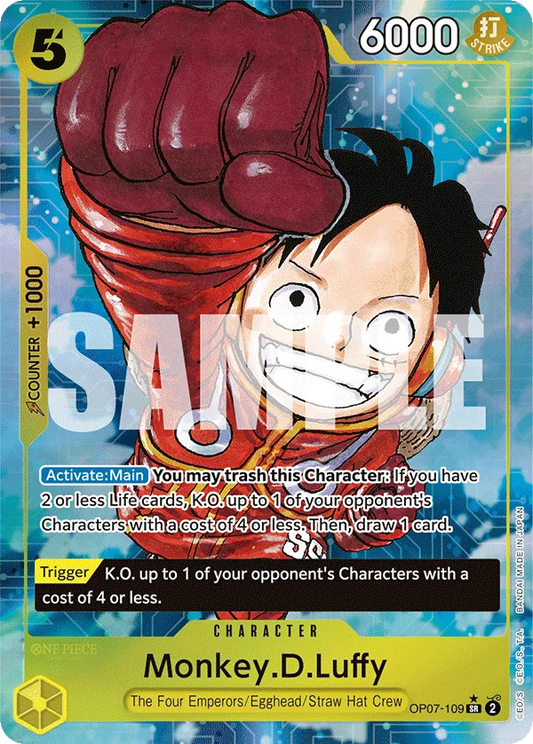 Monkey.D.Luffy (OP07-109) OP07 Alternate Art (AA)