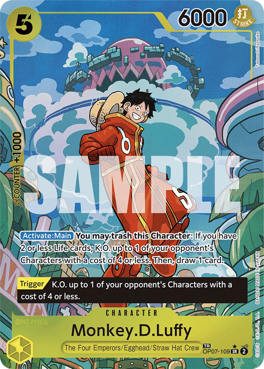 Monkey D. Luffy (OP07-109) OP08 Treasure Rare