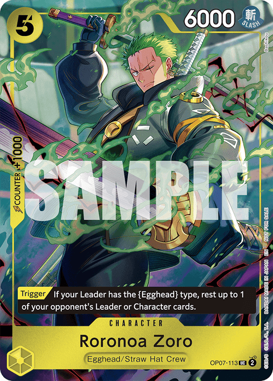 Roronoa Zoro (OP07-113) One Piece Day 25 Dallas Promo