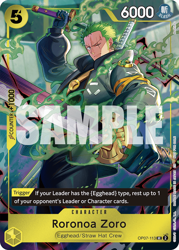 Roronoa Zoro (OP07-113) One Piece Day 25 Dallas Promo