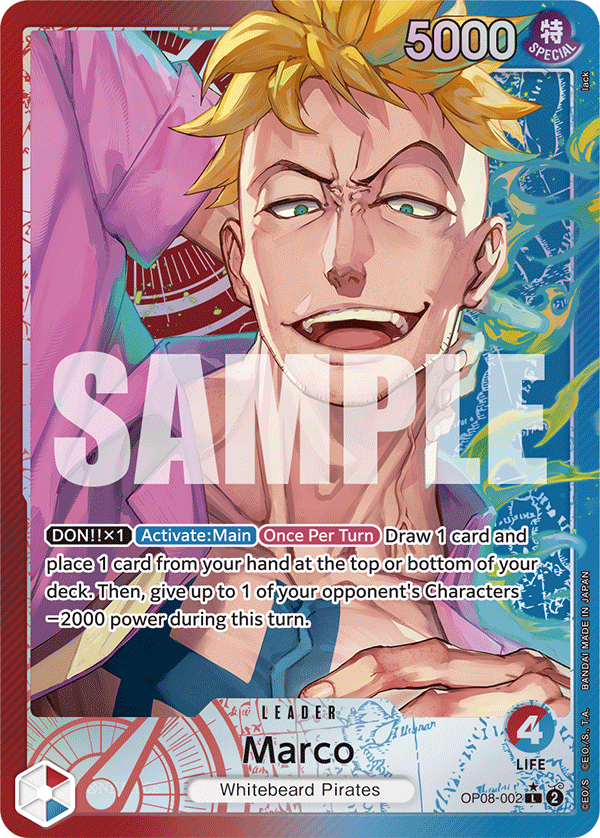 Marco (OP08-002) OP08 Leader Alt Art (AA)