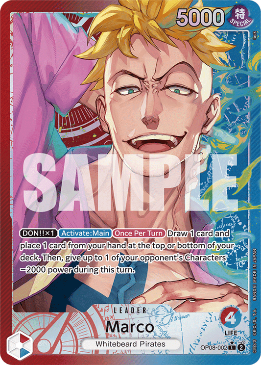 Marco (OP08-002) OP08 Leader Alt Art (AA)