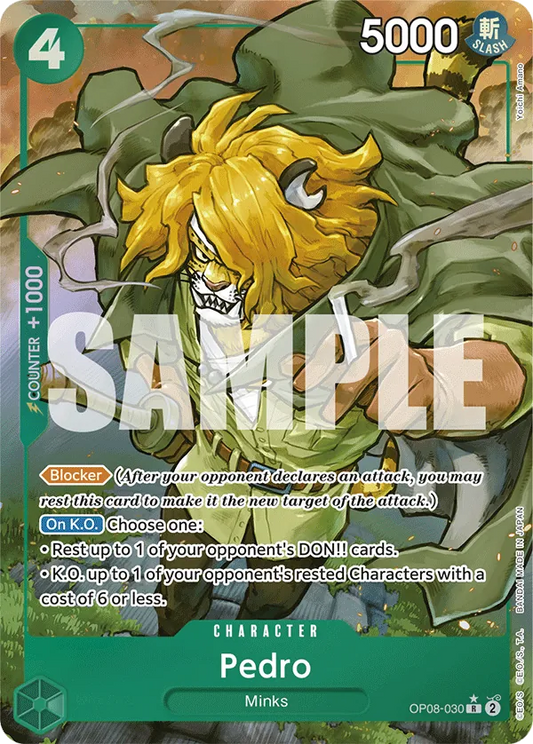 Pedro (OP08-030) OP08 Alternate Art (AA)