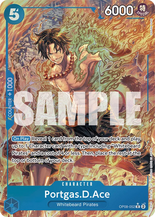 Portgas.D.Ace (OP08-052) OP08 Alternate Art (AA)