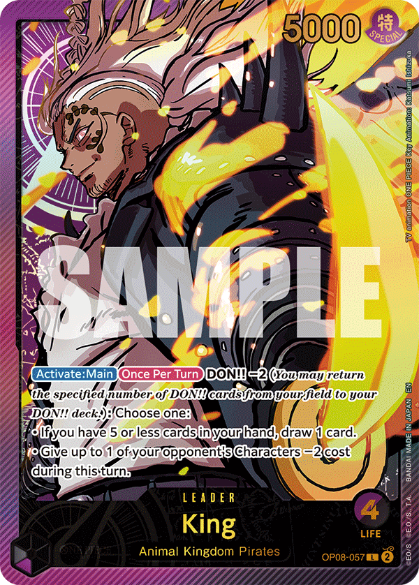 King (OP08-057) EB02 Leader Alt Art (AA)