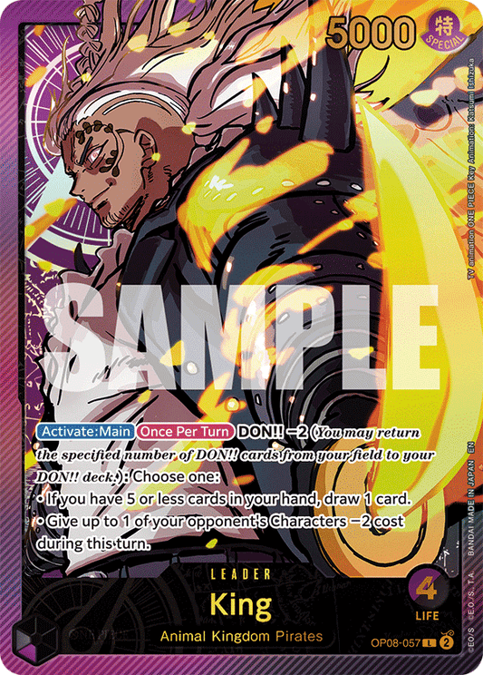King (OP08-057) EB02 Leader Alt Art (AA)