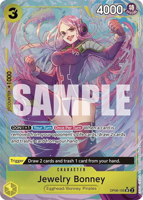 Jewelry Bonney (OP08-105) OP08 Alternate Art (AA)