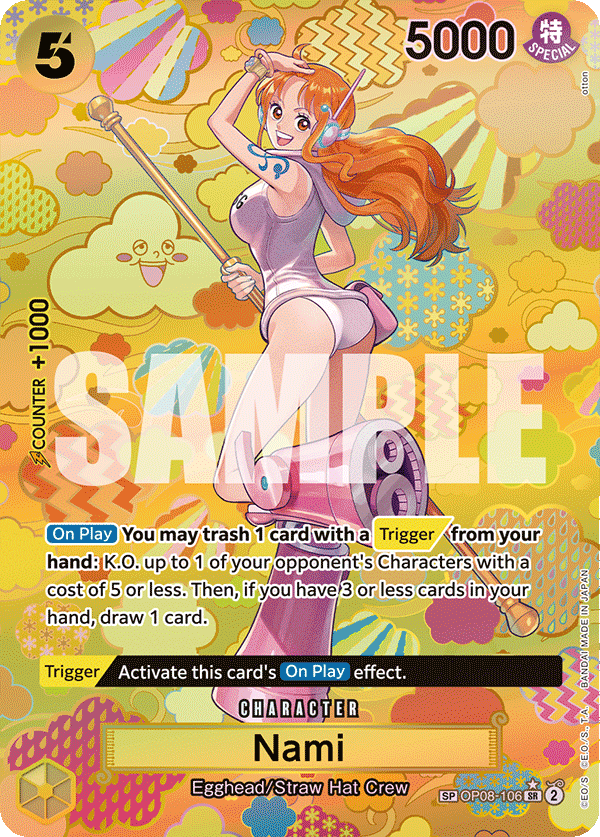 Nami (OP08-106) OP09 Special Rare (SP) PSA 10