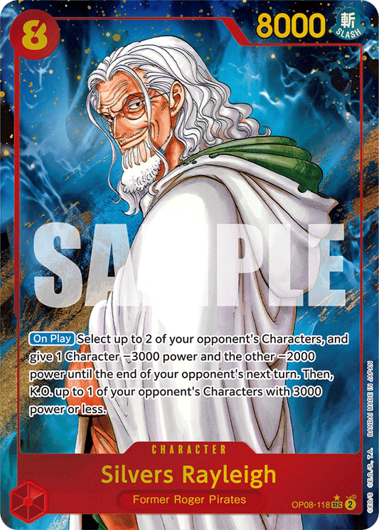 Silvers Rayleigh (OP08-118) OP08 Secret Rare (SEC) Alt Art (AA)