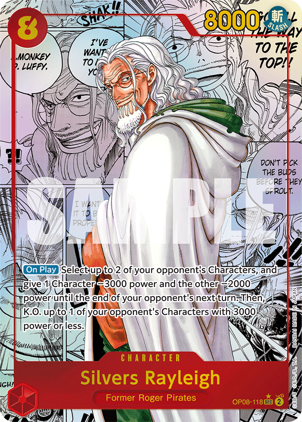 Silvers Rayleigh (OP08-118) OP08 Manga Rare