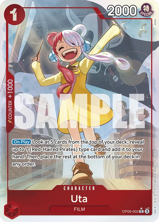 Uta (OP09-002) OP09 Alternate Art (AA)