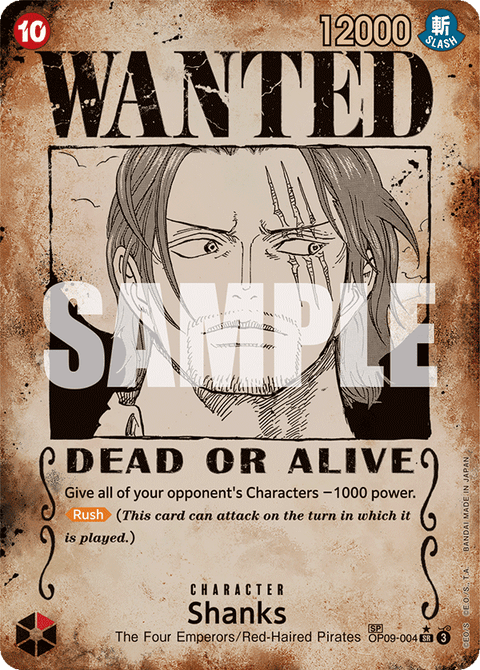 Shanks (OP09-004) OP09 Special Rare (SP)