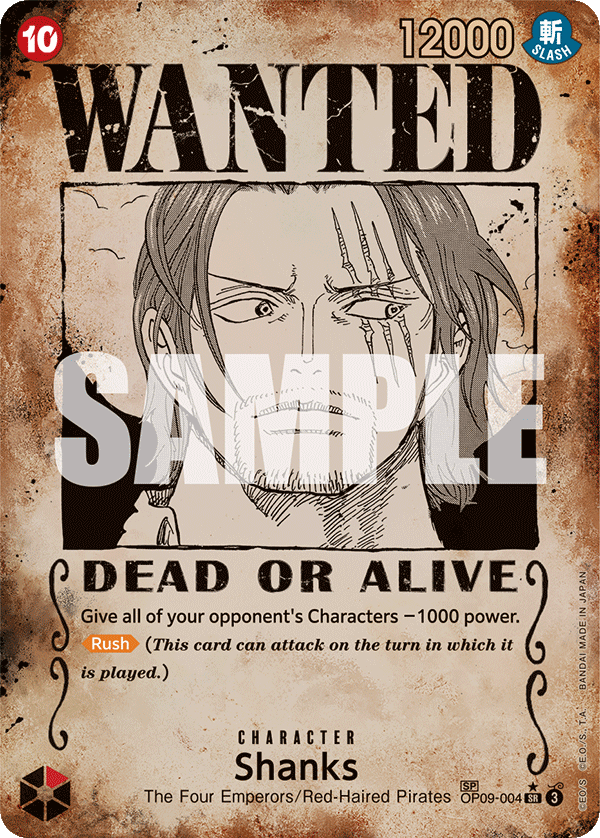 Shanks (OP09-004) OP09 Special Rare (SP)