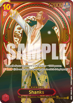 Shanks (OP09-004) OP13 Golden Special Rare (SP)