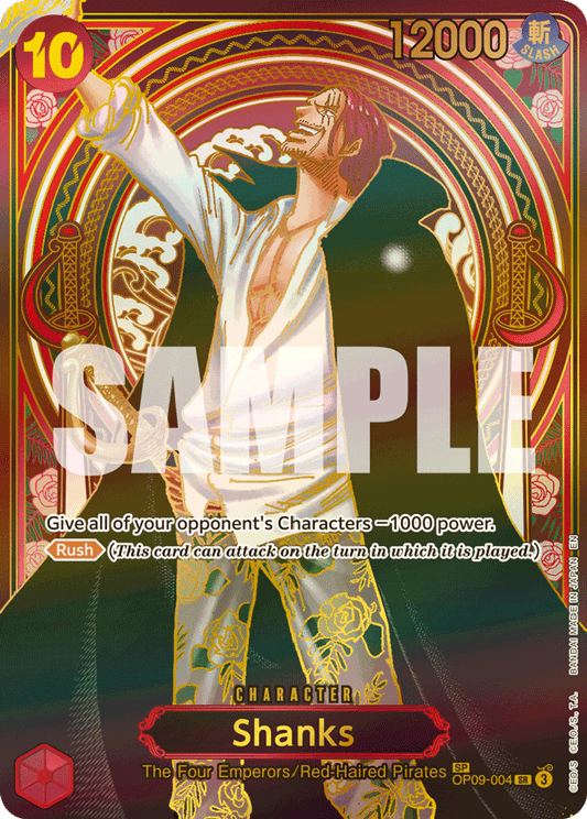 Shanks (OP09-004) OP13 Golden Special Rare (SP)